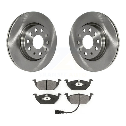 Disc Brake Rotors And Semi-Metallic Pads Front Kit For Volkswagen Jetta