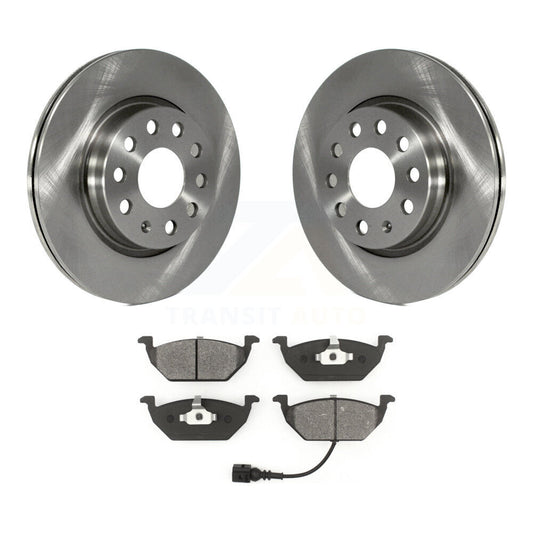 Disc Brake Rotors And Semi-Metallic Pads Front Kit For Volkswagen Jetta