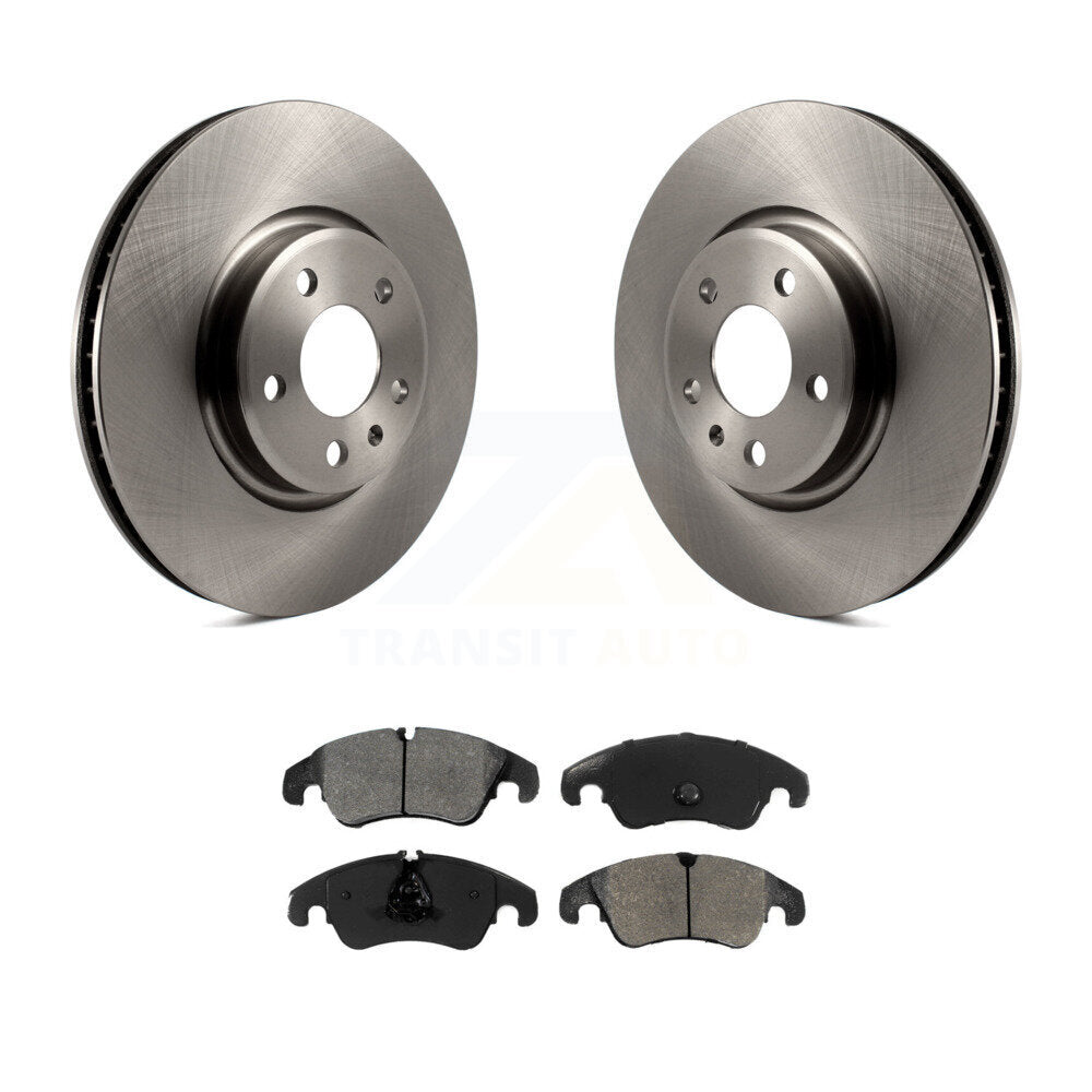 Brake Rotors Semi-Metallic Pad Front Kit For Audi A4 Quattro Q5 A5 allroad A7 S5
