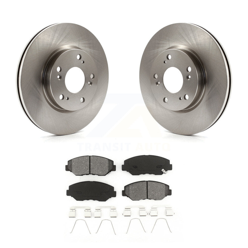 Disc Brake Rotors And Semi-Metallic Pads Front Kit For 2013 Acura ILX 2.0L