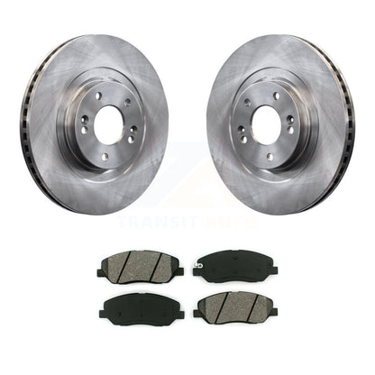 Brake Rotor & Semi-Metallic Pad Front Kit For 2013-2016 Hyundai Santa Fe XL 3.3L