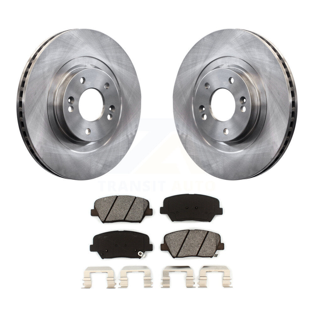 Brake Rotor & Semi-Metallic Pad Front Kit For Hyundai Santa Fe Sport Kia Sorento