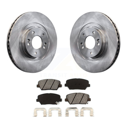 Brake Rotor & Semi-Metallic Pad Front Kit For Hyundai Santa Fe Sport Kia Sorento