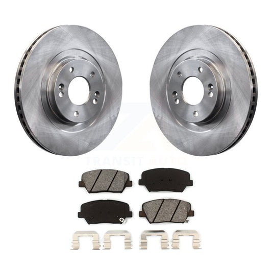 Brake Rotor & Semi-Metallic Pad Front Kit For Hyundai Santa Fe Sport Kia Sorento