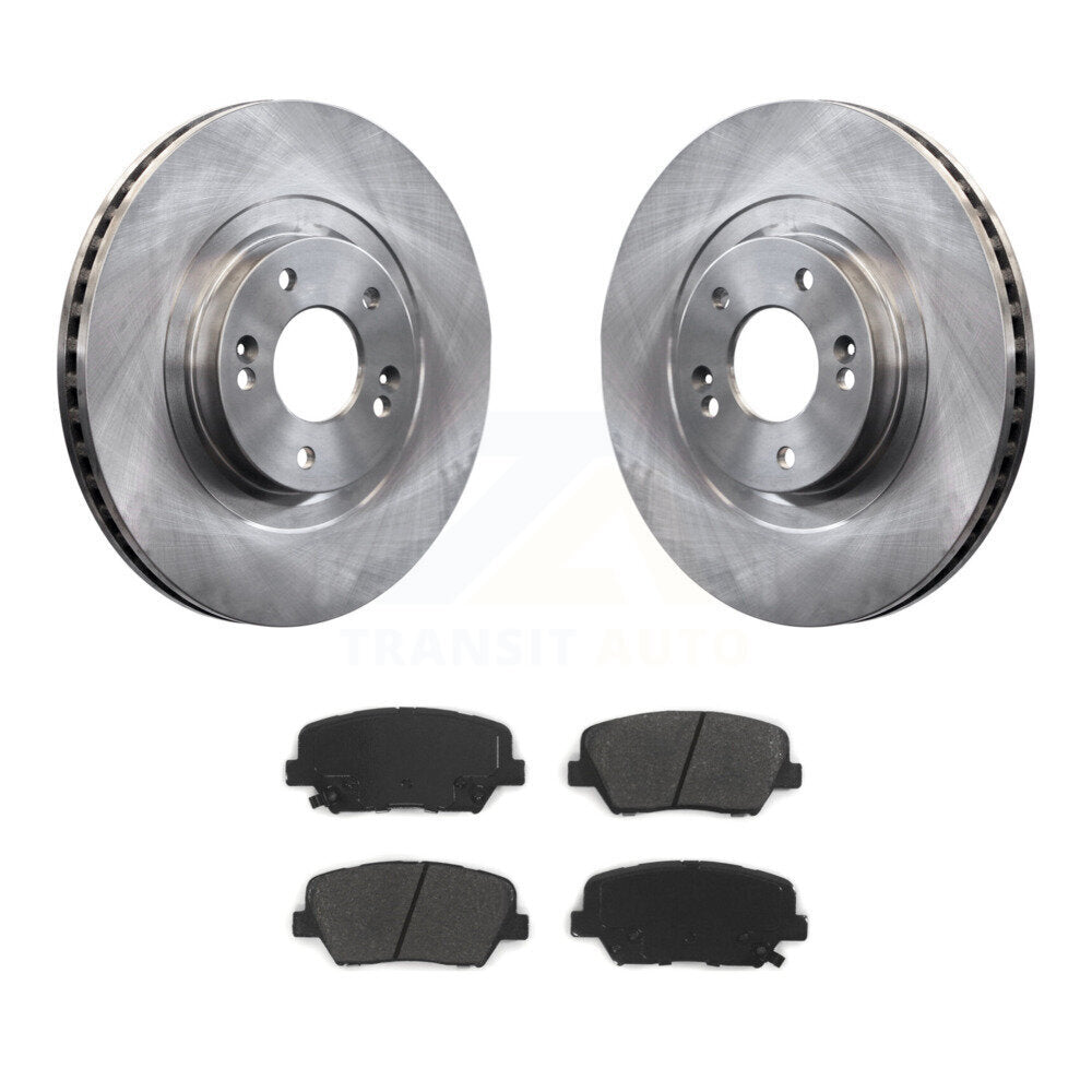 Brake Rotor & Semi-Metallic Pad Front Kit For Kia Sorento Hyundai Santa Fe Sport