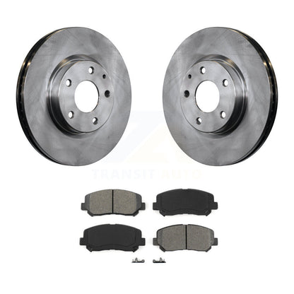 Disc Brake Rotors And Semi-Metallic Pads Front Kit For 2013-2015 Mazda CX-5