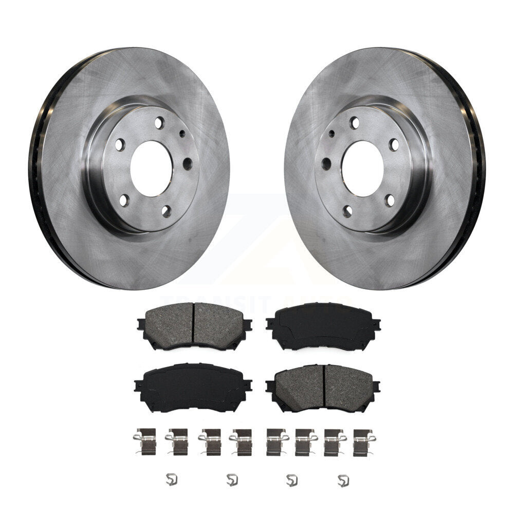 Disc Brake Rotors And Semi-Metallic Pads Front Kit For Mazda 6