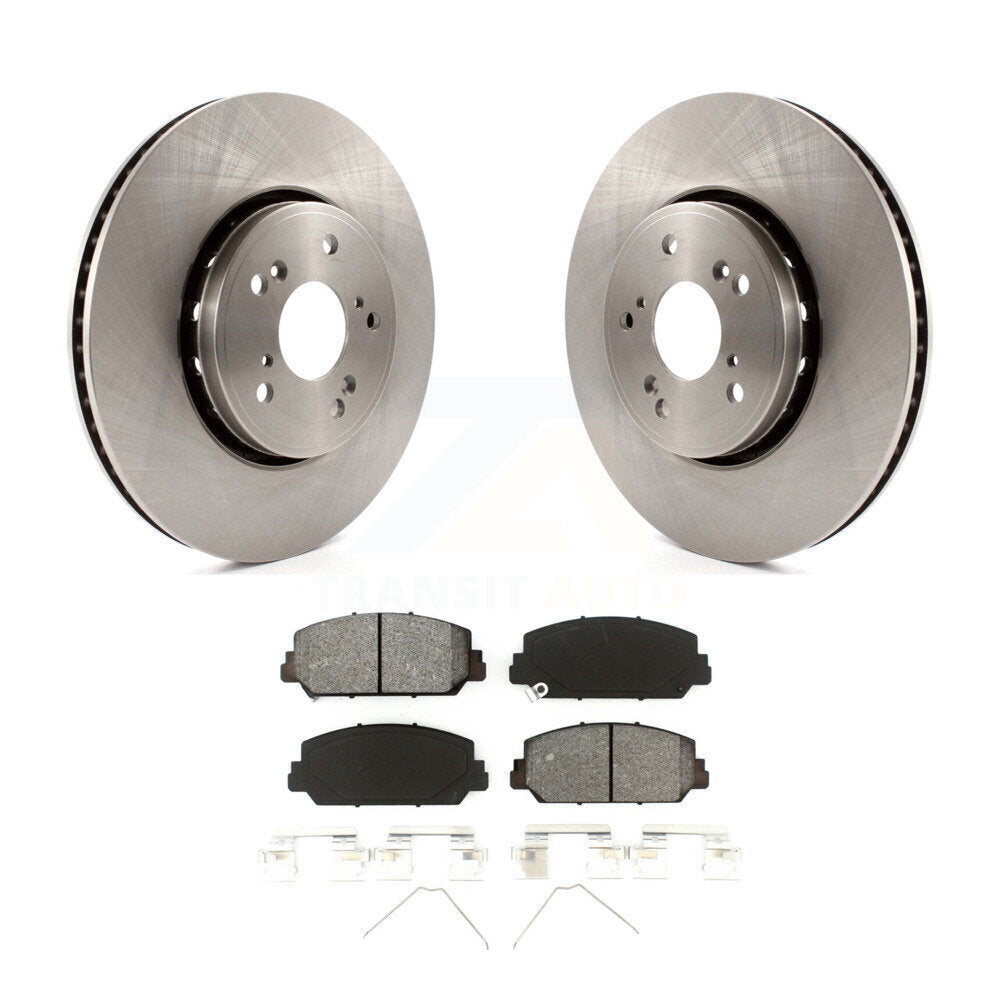 Disc Brake Rotors And Semi-Metallic Pads Front Kit For Acura RDX ILX