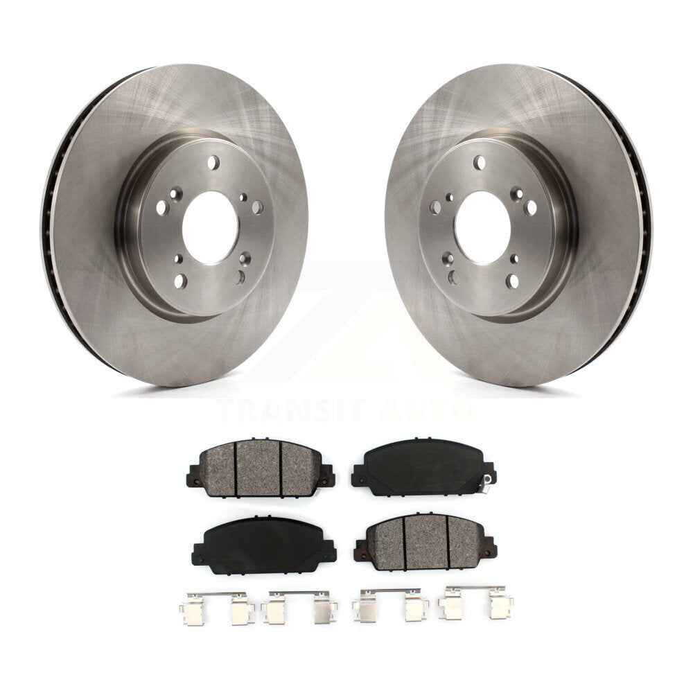 Disc Brake Rotors And Semi-Metallic Pads Front Kit For Honda Accord
