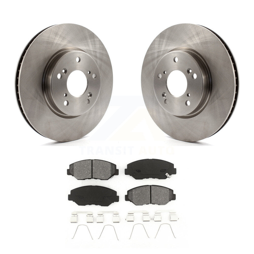 Disc Brake Rotors And Semi-Metallic Pads Front Kit For Honda Civic