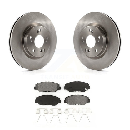 Disc Brake Rotors And Semi-Metallic Pads Front Kit For 2012-2016 Honda CR-V FWD