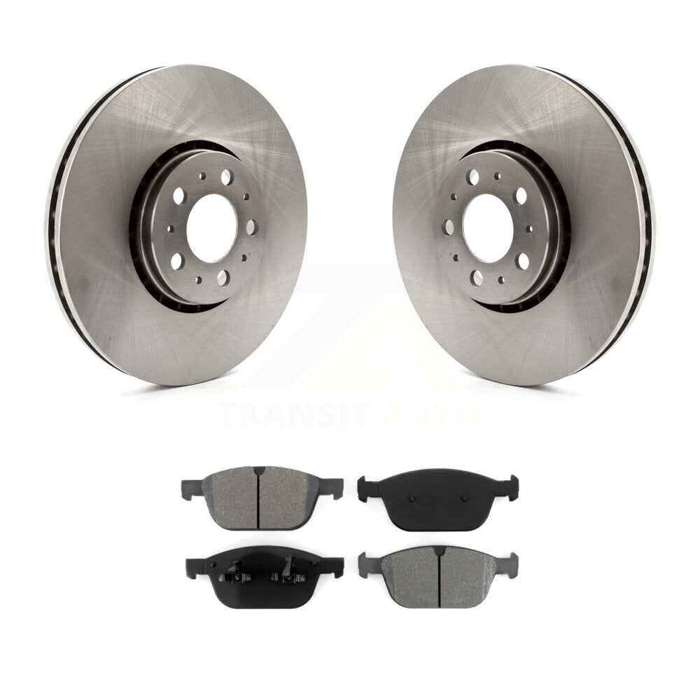 Disc Brake Rotors And Semi-Metallic Pads Front Kit For Volvo XC90