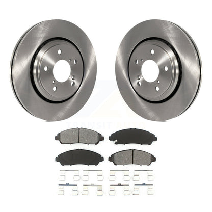 Disc Brake Rotor Semi-Metallic Pad Front Kit For Honda Pilot Ridgeline Acura MDX