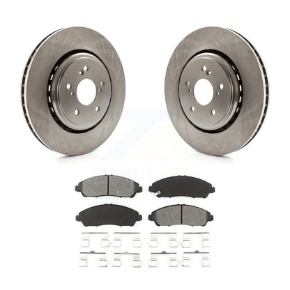Disc Brake Rotors And Semi-Metallic Pads Front Kit For 2014-2016 Acura MDX