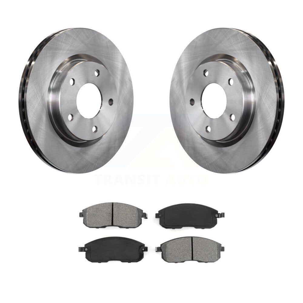 Disc Brake Rotors And Semi-Metallic Pads Front Kit For Nissan Sentra