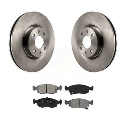 Disc Brake Rotors And Semi-Metallic Pads Front Kit For Fiat 500
