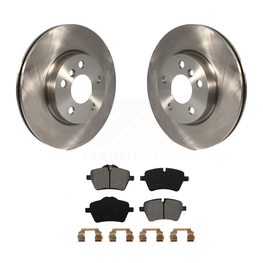 Disc Brake Rotors And Semi-Metallic Pads Front Kit For Mini Cooper