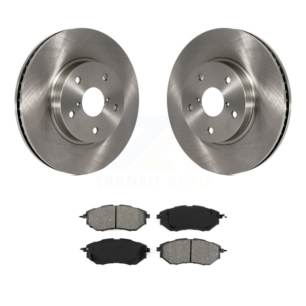 Disc Brake Rotors And Semi-Metallic Pads Front Kit For 2015 Subaru Legacy 2.5L