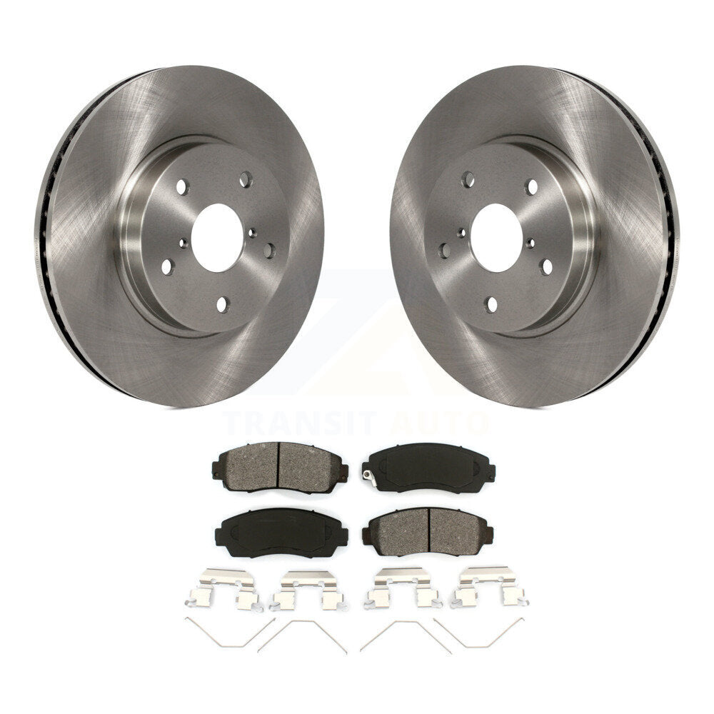Disc Brake Rotors & Semi-Metallic Pad Front Kit For 2016-2019 Subaru Legacy 2.5L