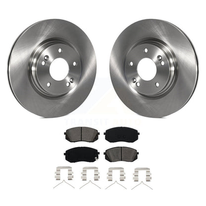 Brake Rotors Semi-Metallic Pad Front Kit For Hyundai Sonata Kona Electric Kia EV
