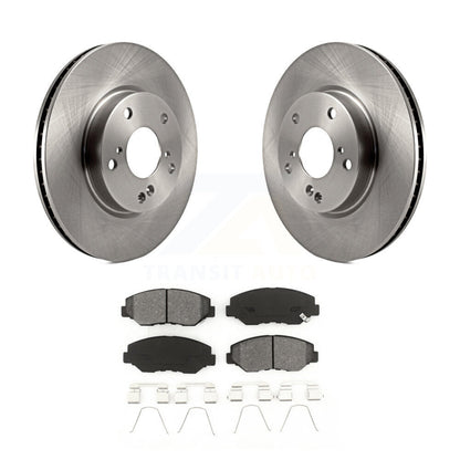 Disc Brake Rotors And Semi-Metallic Pads Front Kit For Honda Civic