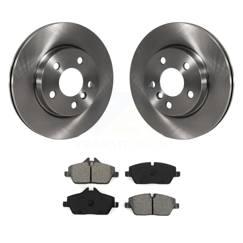 Disc Brake Rotors And Semi-Metallic Pads Front Kit For Mini Cooper