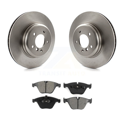 Disc Brake Rotor & Semi-Metallic Pad Front Kit For BMW 650i 645Ci 550i 545i 535i