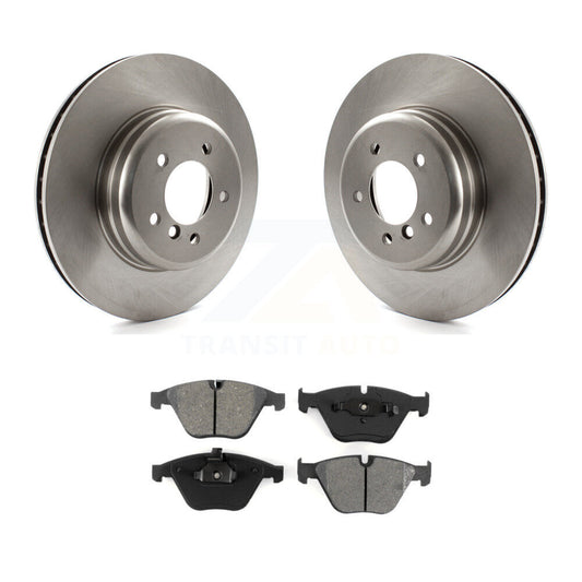 Disc Brake Rotor & Semi-Metallic Pad Front Kit For BMW 650i 645Ci 550i 545i 535i