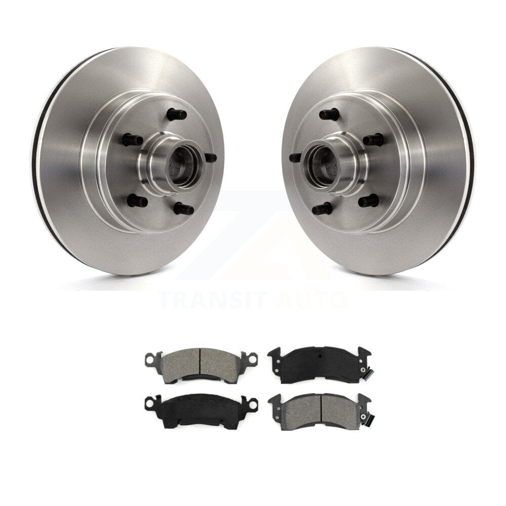 Disc Brake Rotors Hub Semi-Metallic Pad Front Kit For Chevrolet Astro GMC Safari