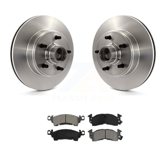 Disc Brake Rotors Hub Semi-Metallic Pad Front Kit For Chevrolet Astro GMC Safari