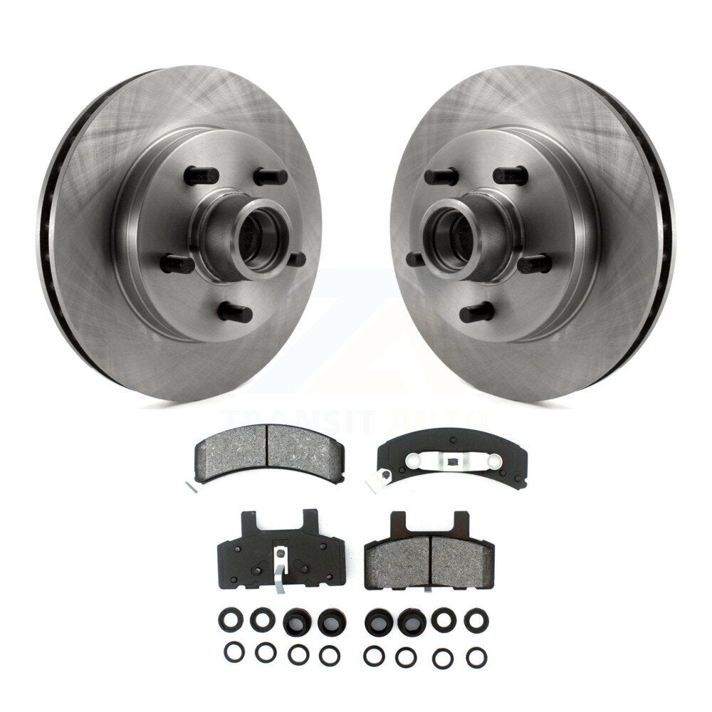 Brake Rotor Semi-Metallic Pad Front Kit For C1500 Chevrolet GMC Tahoe Yukon 1500