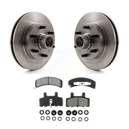 Brake Rotor Hub Semi-Metallic Pad Front Kit For C2500 Chevrolet GMC Express 2500