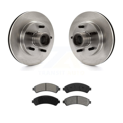 Disc Brake Rotor Hub & Semi-Metallic Pad Front Kit For 2000 Chevrolet Blazer RWD