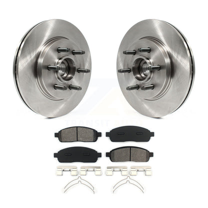 Disc Brake Rotors Semi-Metallic Pad Front Kit For Ford F-150 Lincoln Mark LT RWD