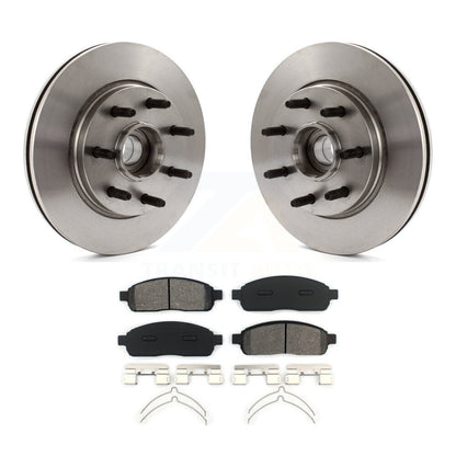 Disc Brake Rotors Semi-Metallic Pad Front Kit For Ford F-150 Lincoln Mark LT RWD