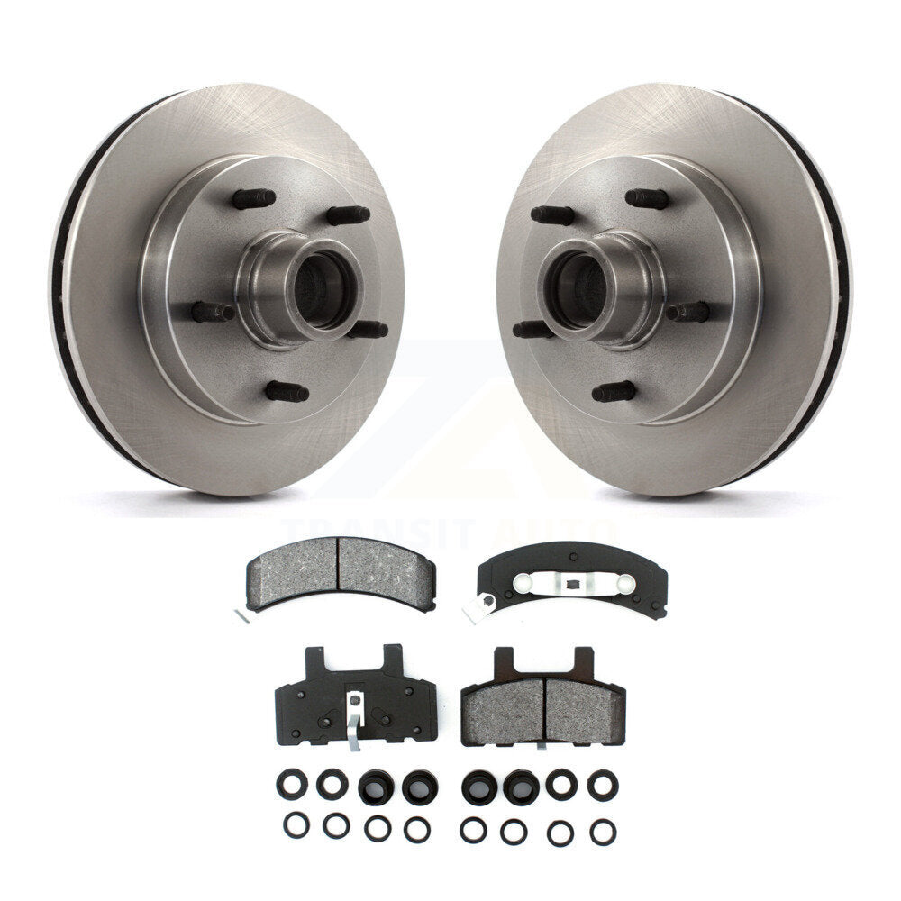 Disc Brake Rotors & Semi-Metallic Pad Front Kit For 1994-1999 Dodge Ram 1500 RWD