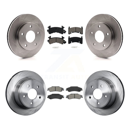 Brake Rotors & Semi-Metallic Pad Front Rear Kit For Chevrolet S10 GMC Sonoma 4WD