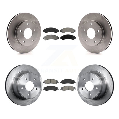 Brake Rotor Semi-Metallic Pad Front Rear Kit For GMC Jimmy With Disc Brakes