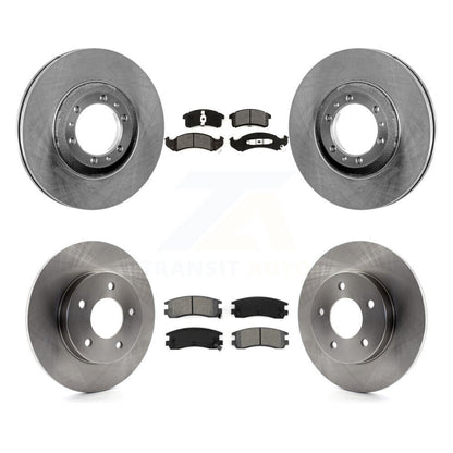 Brake Rotors Semi-Metallic Pad Front Rear Kit For Cadillac DeVille Buick Riviera
