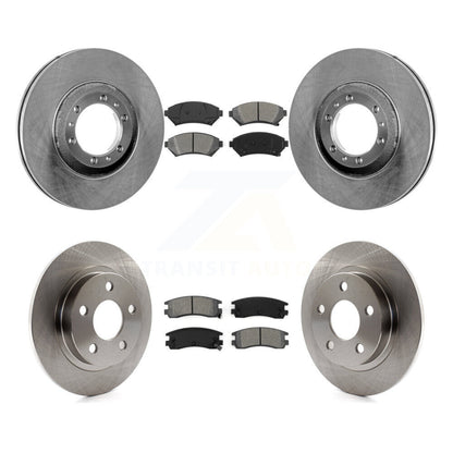 Brake Rotor Semi-Metallic Pad Front Rear Kit For 2000-2005 Buick LeSabre Pontiac