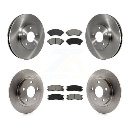 Brake Rotors & Semi-Metallic Pad Front Rear Kit For Buick LeSabre Pontiac Aurora