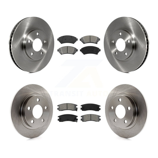 Brake Rotors & Semi-Metallic Pad Front Rear Kit For Buick LeSabre Pontiac Aurora