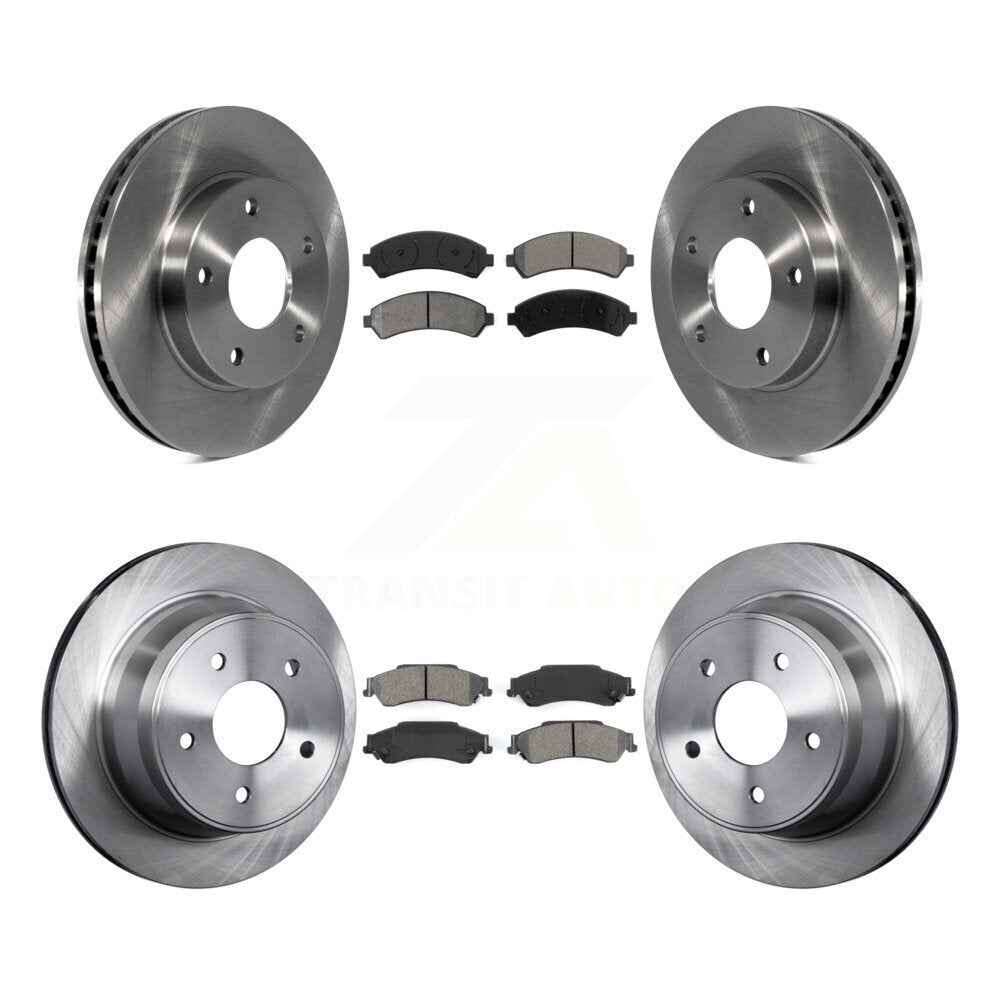 Brake Rotors Semi-Metallic Pad Front Rear Kit For Chevrolet GMC Blazer S10 Jimmy