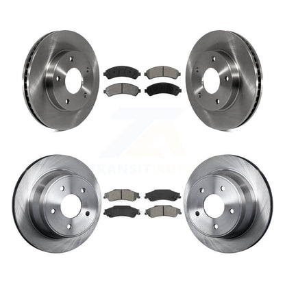Brake Rotors Semi-Metallic Pad Front Rear Kit For Chevrolet GMC Blazer S10 Jimmy