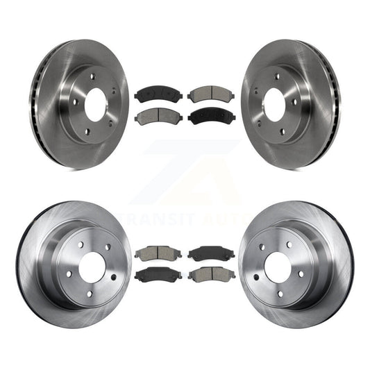 Brake Rotors Semi-Metallic Pad Front Rear Kit For Chevrolet GMC Blazer S10 Jimmy