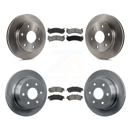 Brake Rotor Semi-Metallic Pad Front Rear Kit For Chevrolet GMC Silverado 1500 XL