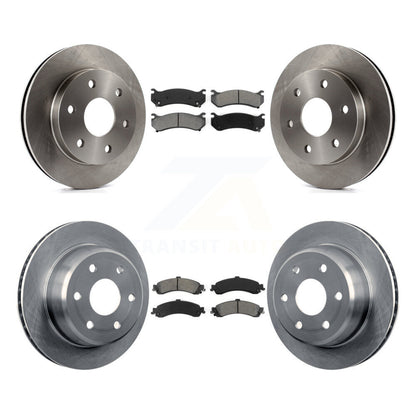 Brake Rotor Semi-Metallic Pad Front Rear Kit For Chevrolet GMC Silverado 1500 XL