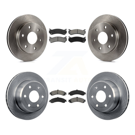 Brake Rotor Semi-Metallic Pad Front Rear Kit For Chevrolet GMC Silverado 1500 XL