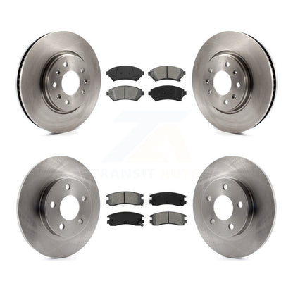 Disc Brake Rotors And Semi-Metallic Pads Front Rear Kit For Cadillac Seville
