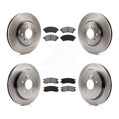 Disc Brake Rotors And Semi-Metallic Pads Front Rear Kit For Cadillac Seville